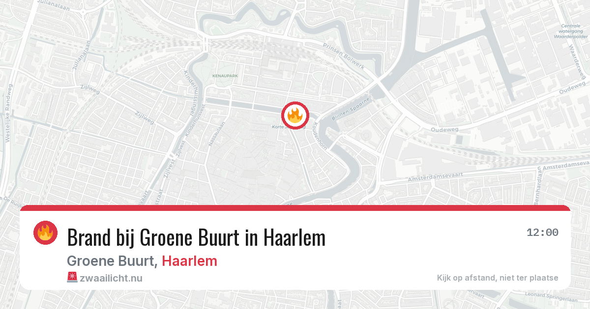 Brand bij Groene Buurt in Haarlem — 24 jul 2026