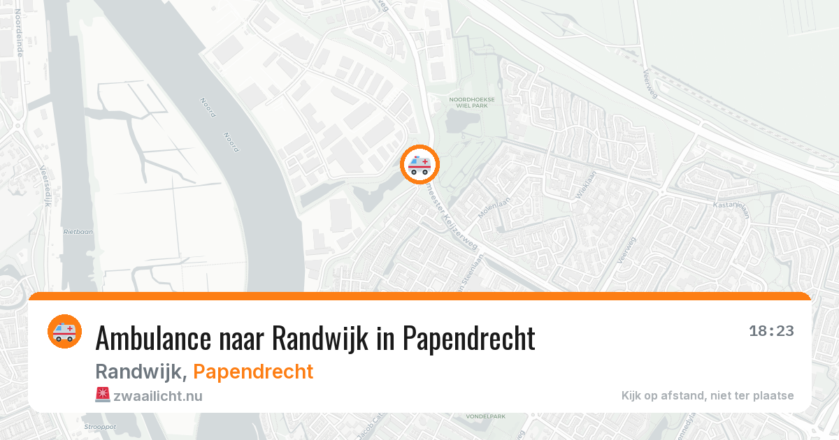 Ambulance naar Randwijk in Papendrecht — 16 jul 2026