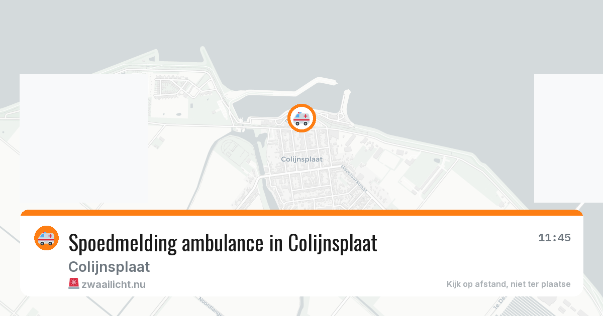 Spoedmelding ambulance in Colijnsplaat — 11 jul 2026