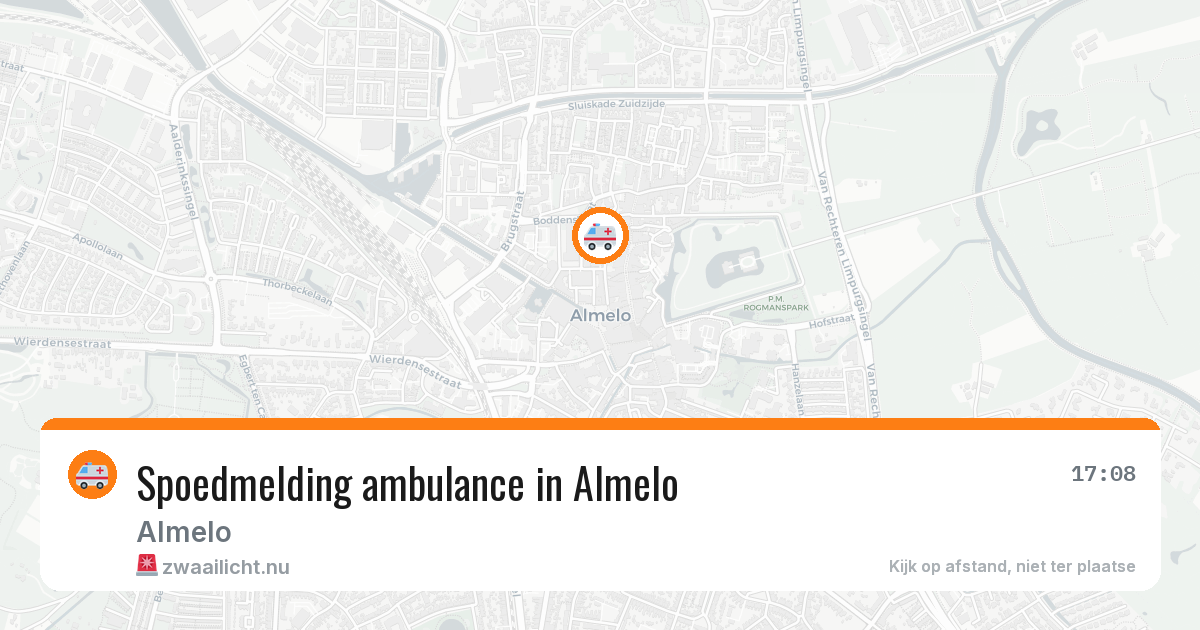 Spoedmelding ambulance in Almelo — 25 mrt 2026