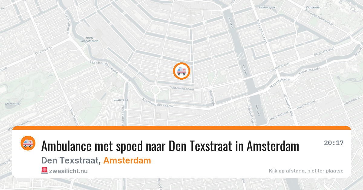 Ambulance met spoed naar Den Texstraat in Amsterdam — 3 jun 2026
