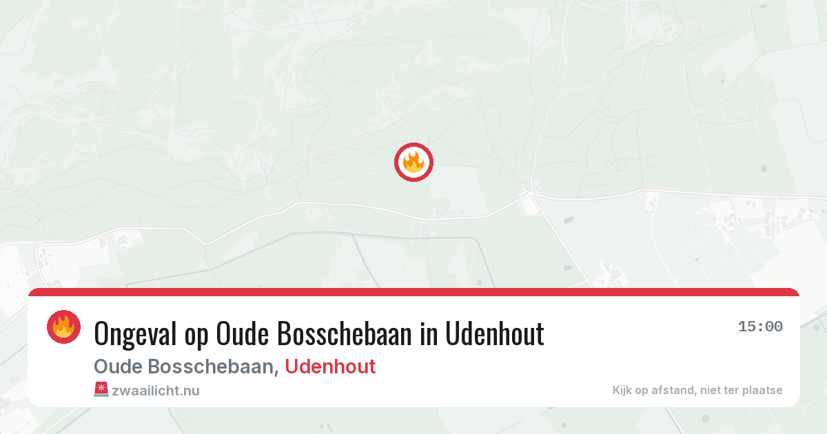 Ongeval op Oude Bosschebaan in Udenhout — 3 jun 2026