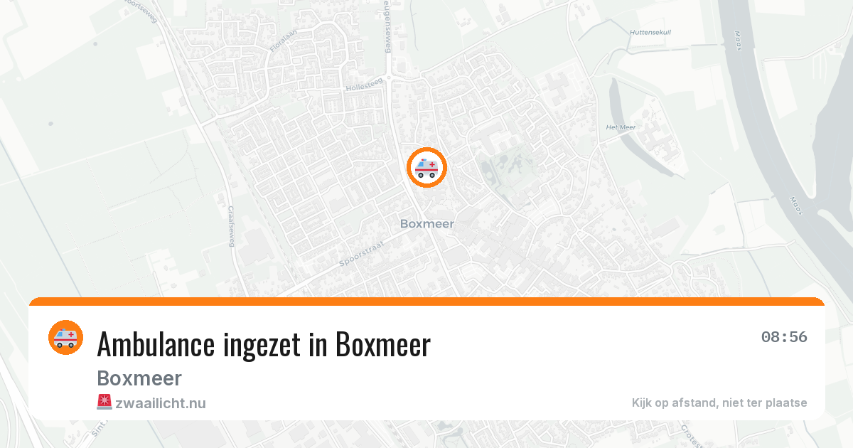 Ambulance ingezet in Boxmeer — 9 apr 2026