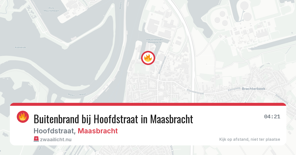 Buitenbrand bij Hoofdstraat in Maasbracht — 28 mrt 2026
