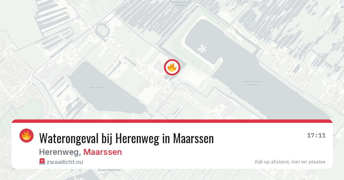 Waterongeval bij Herenweg in Maarssen — 30 mei 2026