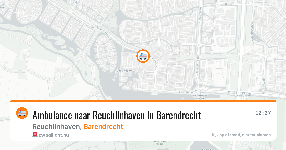 Ambulance naar Reuchlinhaven in Barendrecht — 3 jun 2026