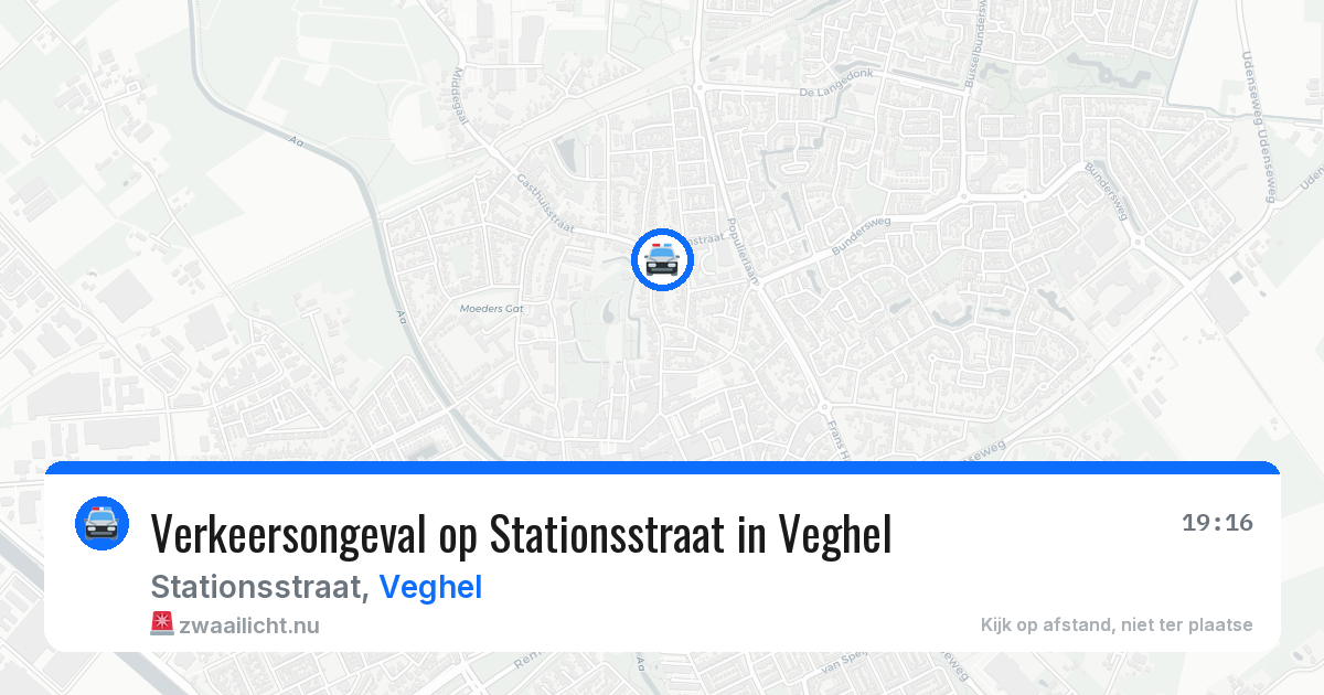 Verkeersongeval op Stationsstraat in Veghel — 13 jul 2026