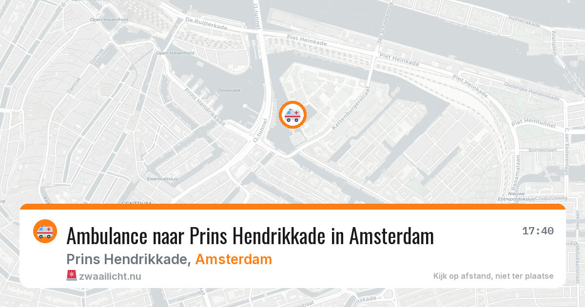 Ambulance naar Prins Hendrikkade in Amsterdam — 17 feb 2026