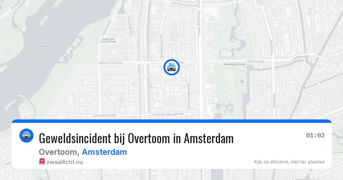 Geweldsincident bij Overtoom in Amsterdam — 31 mei 2026