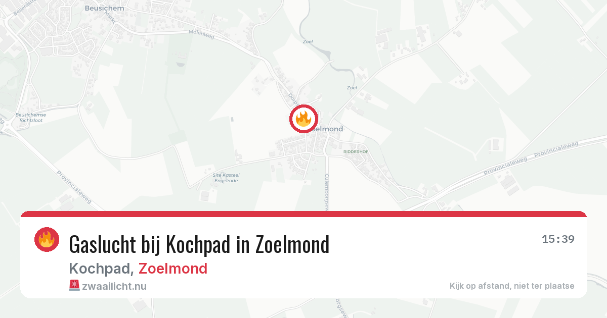 Gaslucht bij Kochpad in Zoelmond — 16 mei 2026