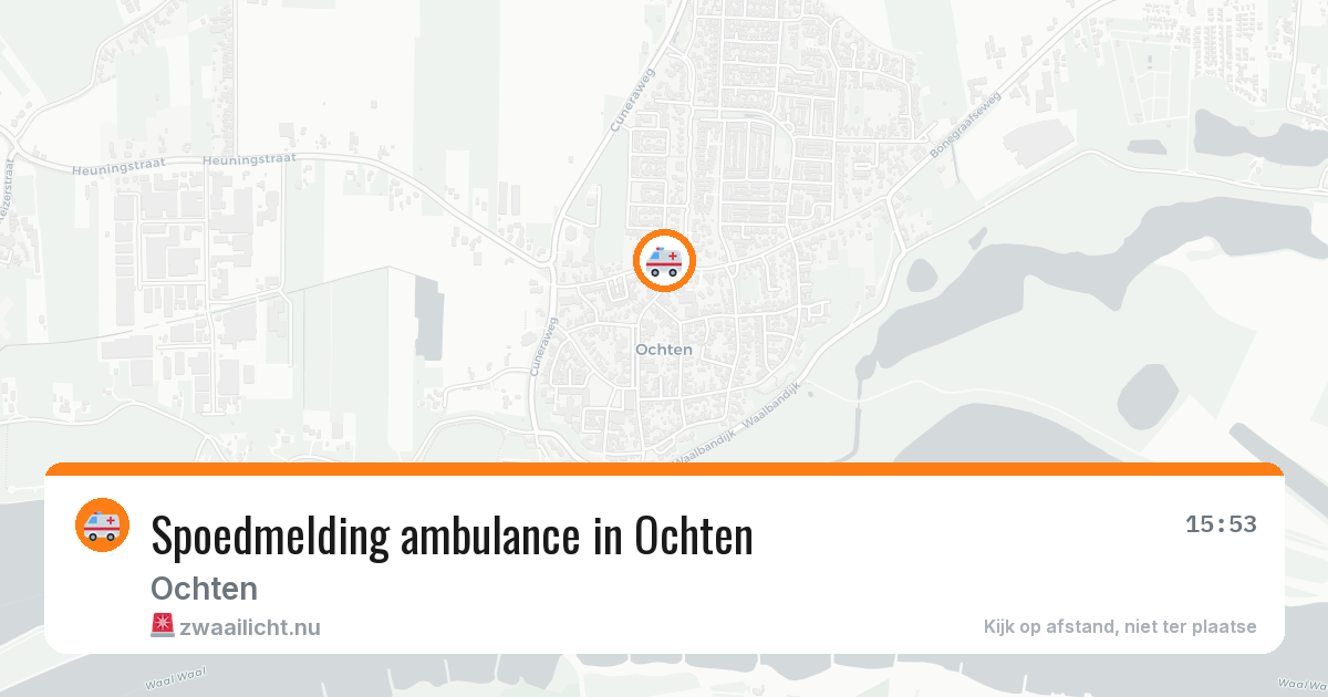 Spoedmelding ambulance in Ochten — 18 jul 2026