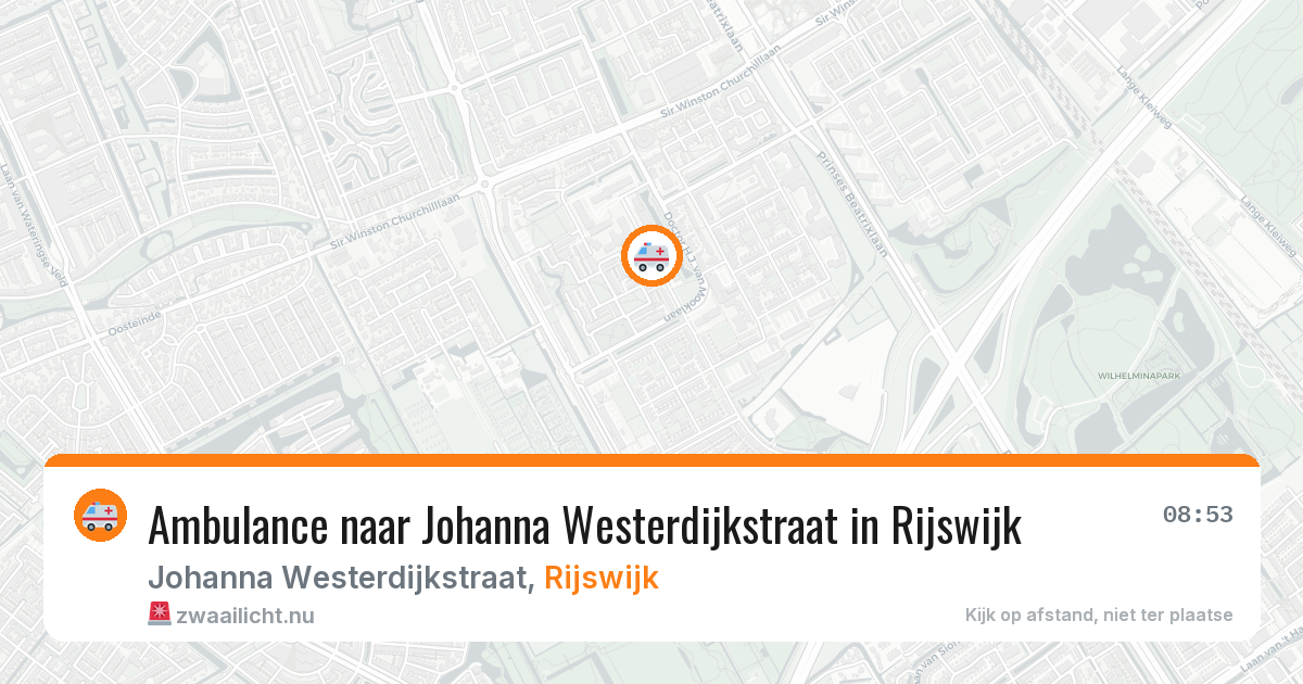 Ambulance naar Johanna Westerdijkstraat in Rijswijk — 24 jul 2026