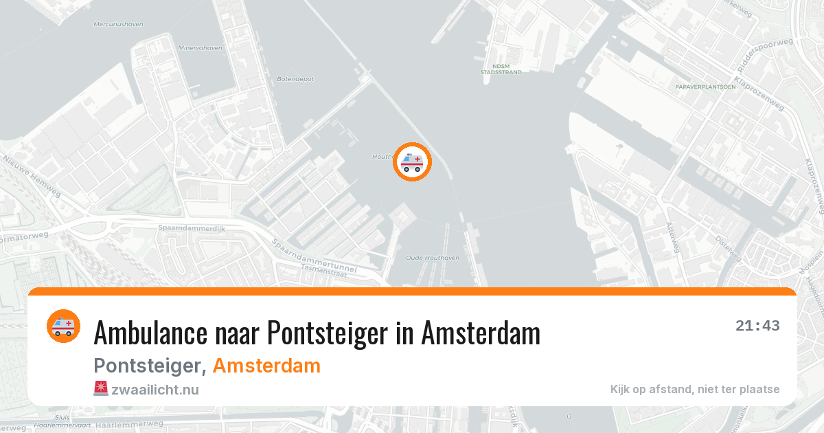 Ambulance naar Pontsteiger in Amsterdam — 24 jul 2026