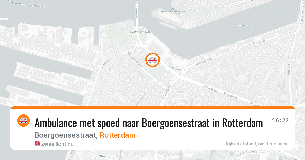 Ambulance met spoed naar Boergoensestraat in Rotterdam — 18 mrt 2026