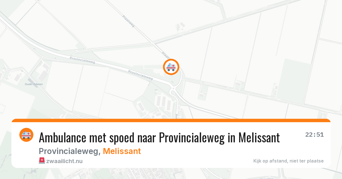 Ambulance met spoed naar Provincialeweg in Melissant — 27 mrt 2026