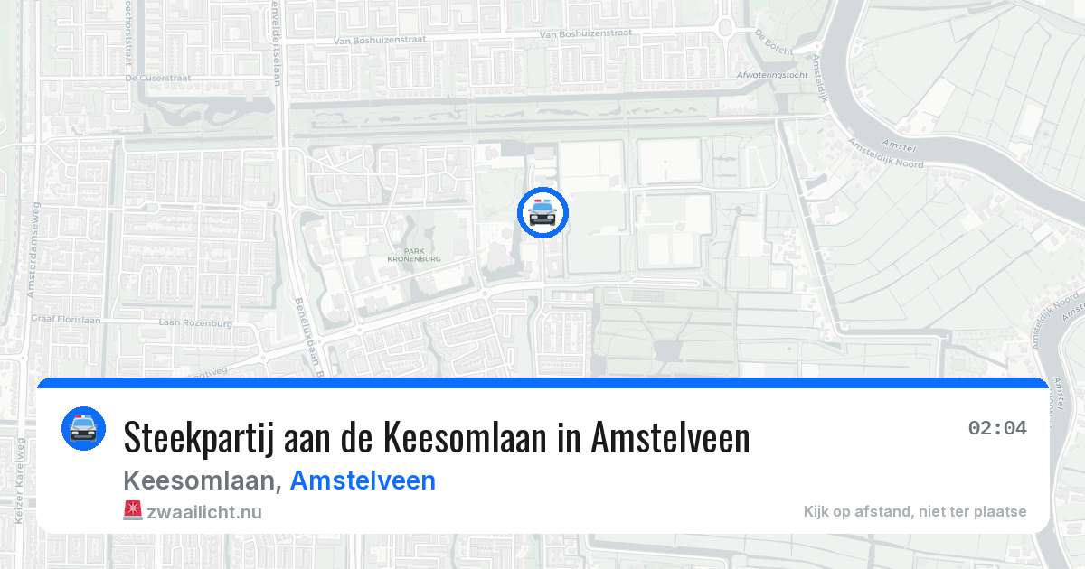 Steekpartij aan de Keesomlaan in Amstelveen — 13 jul 2026