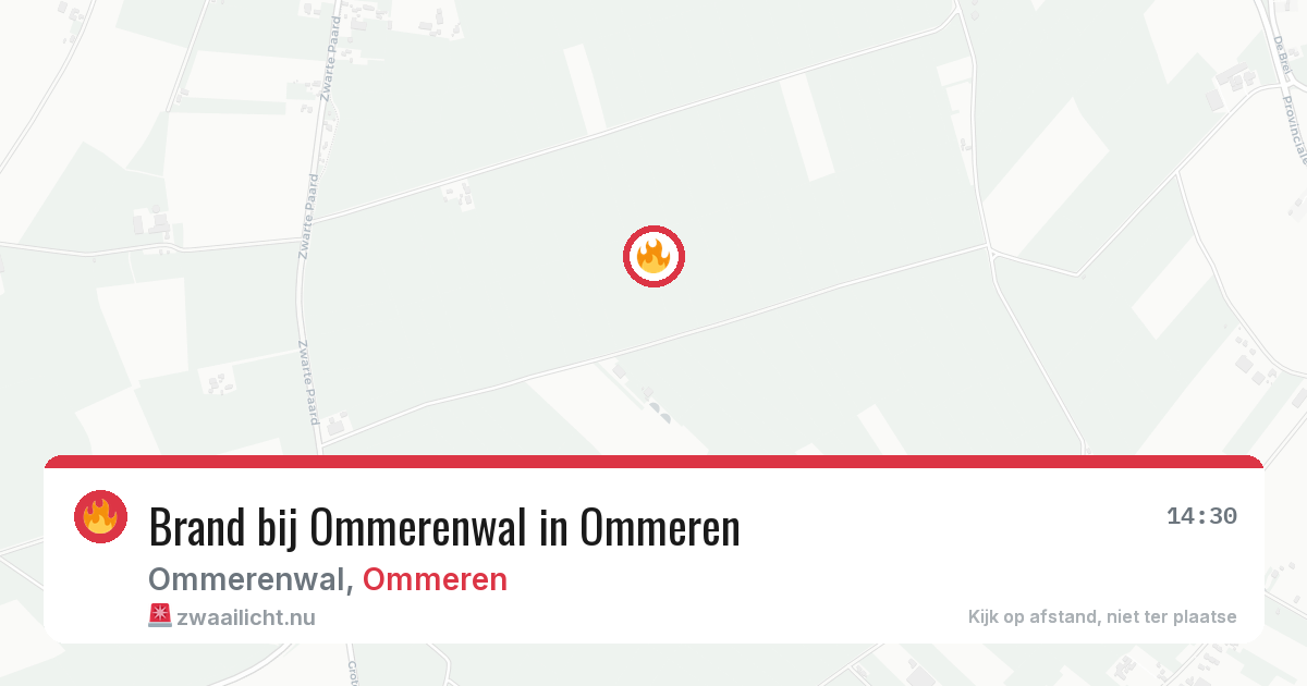 Brand bij Ommerenwal in Ommeren — 21 jul 2026
