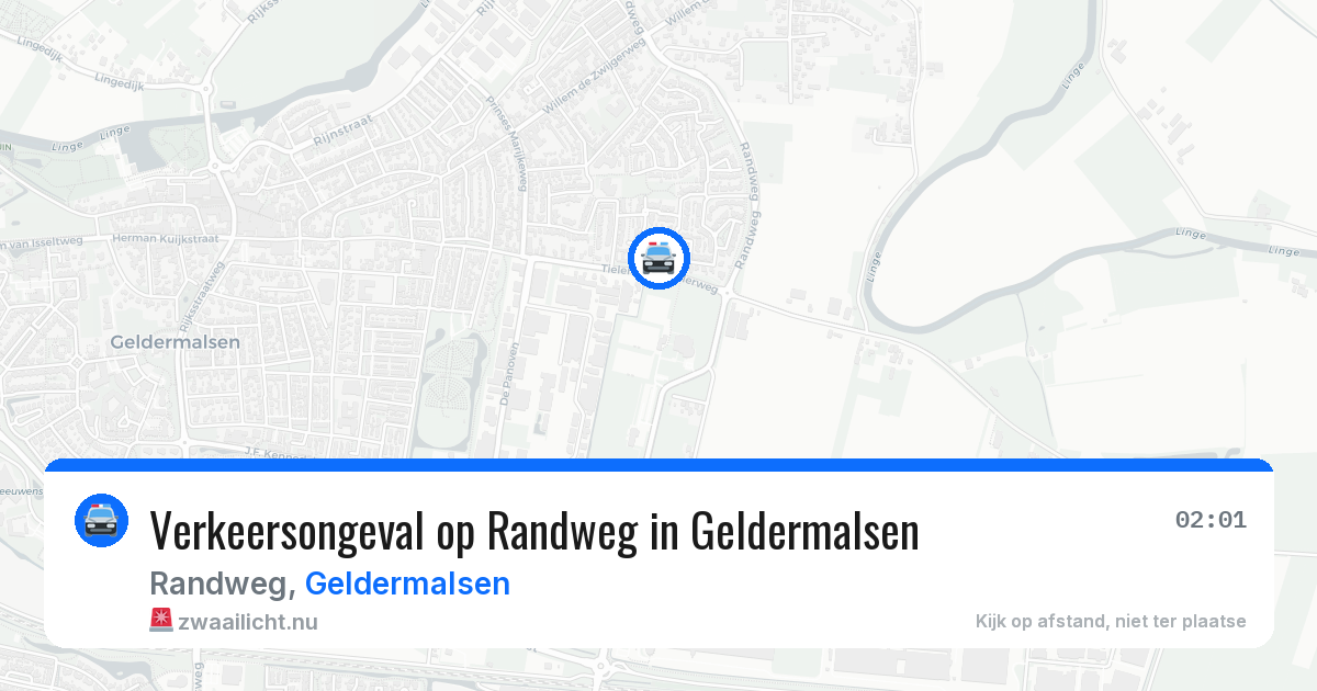 Verkeersongeval op Randweg in Geldermalsen — 26 apr 2026