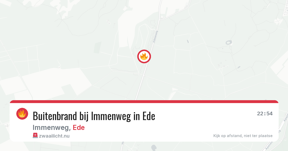 Buitenbrand bij Immenweg in Ede — 31 mei 2026