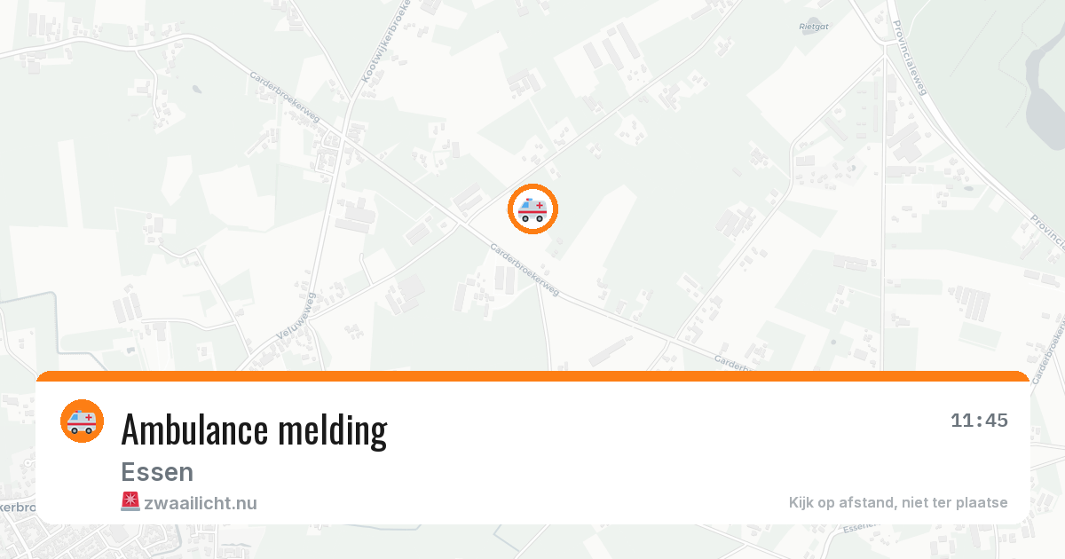 Ambulance melding — 11 jul 2026