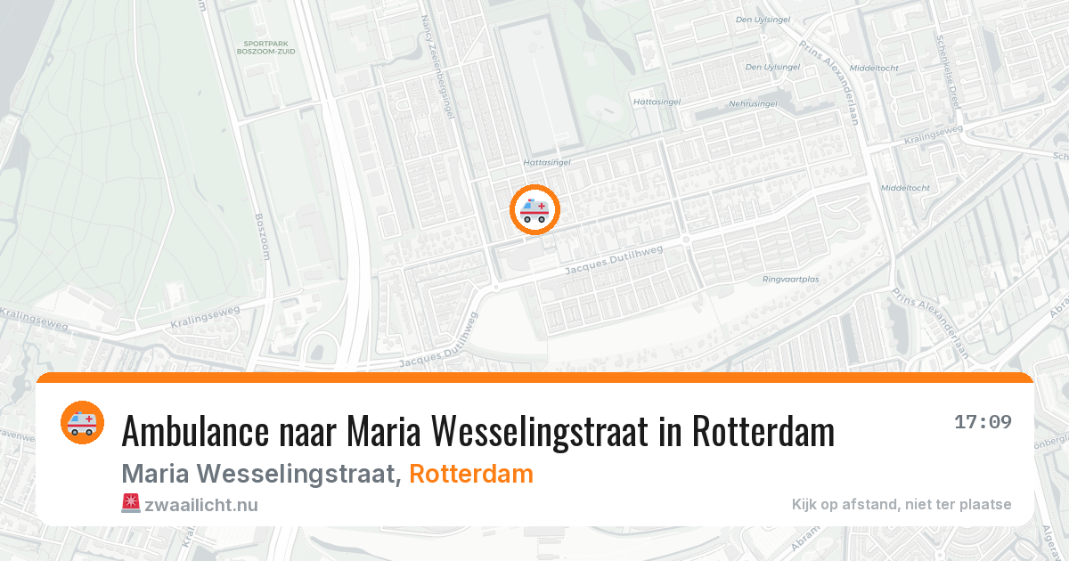 Ambulance naar Maria Wesselingstraat in Rotterdam — 20 jul 2026
