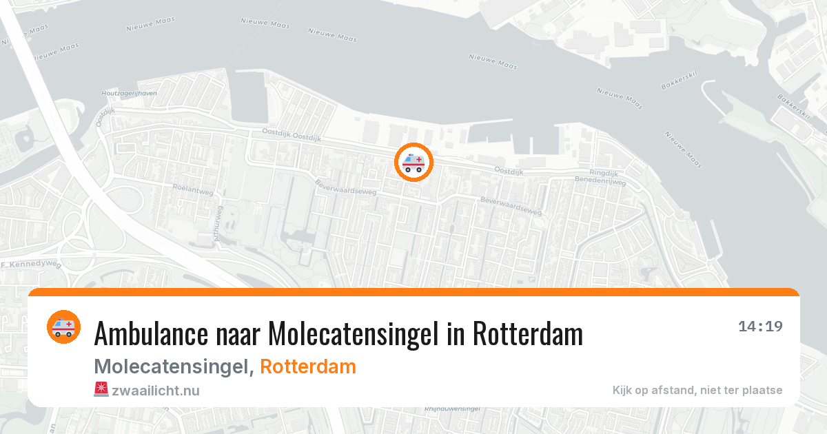 Ambulance naar Molecatensingel in Rotterdam — 16 jul 2026