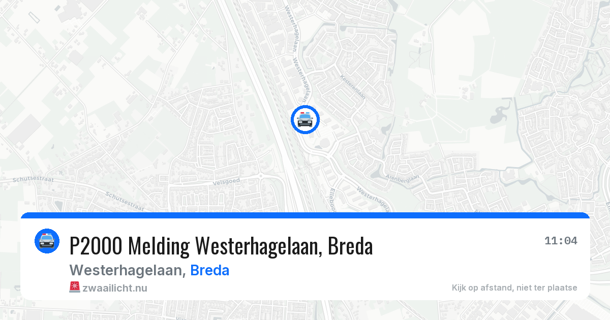 P2000 Melding Westerhagelaan, Breda — 13 apr 2026