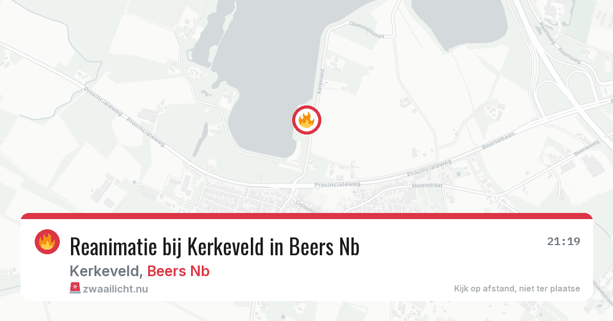 Reanimatie bij Kerkeveld in Beers Nb — 16 apr 2026