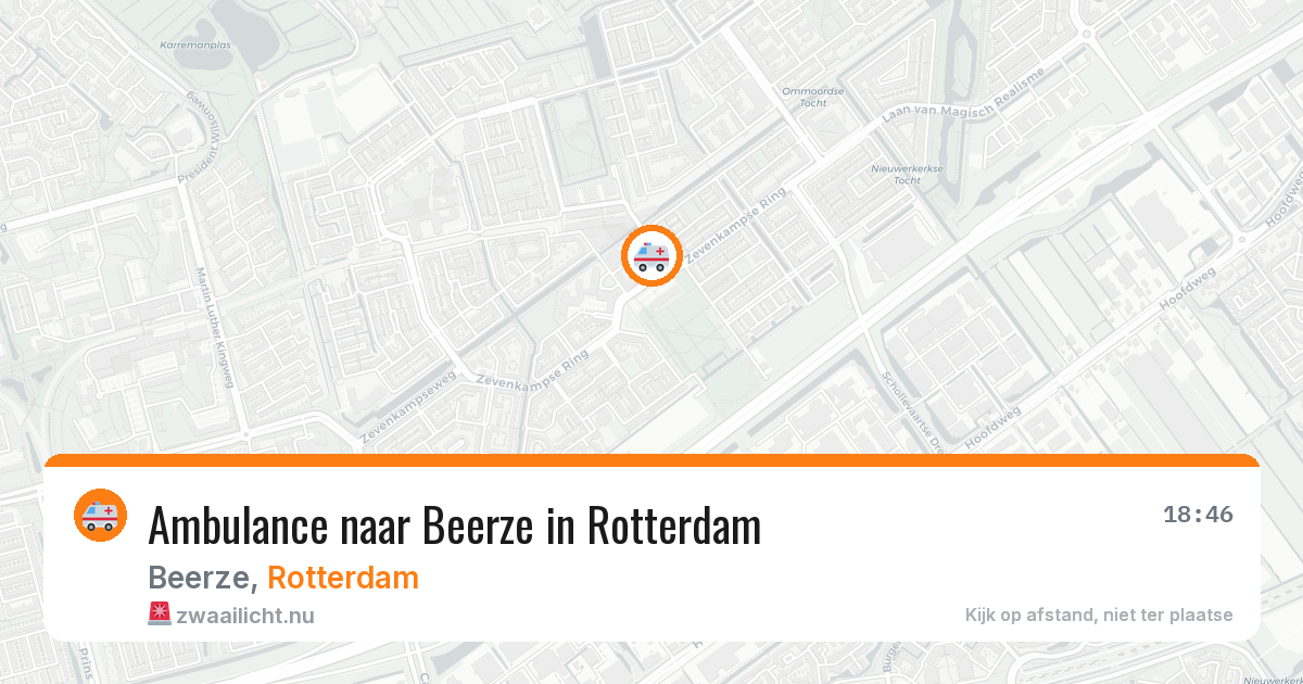 Ambulance naar Beerze in Rotterdam — 8 mei 2026