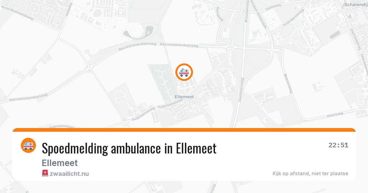 Spoedmelding ambulance in Ellemeet — 3 mrt 2026