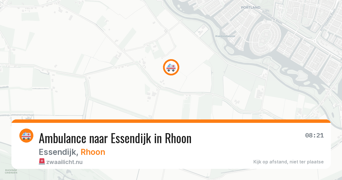 Ambulance naar Essendijk in Rhoon — 17 mrt 2026