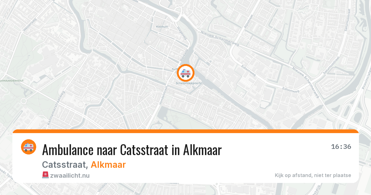 Ambulance naar Catsstraat in Alkmaar — 16 jul 2026