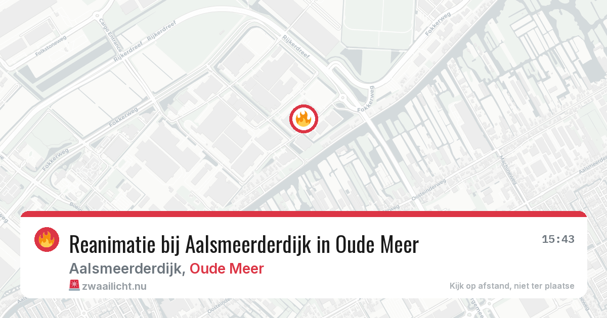 Reanimatie bij Aalsmeerderdijk in Oude Meer — 17 feb 2026