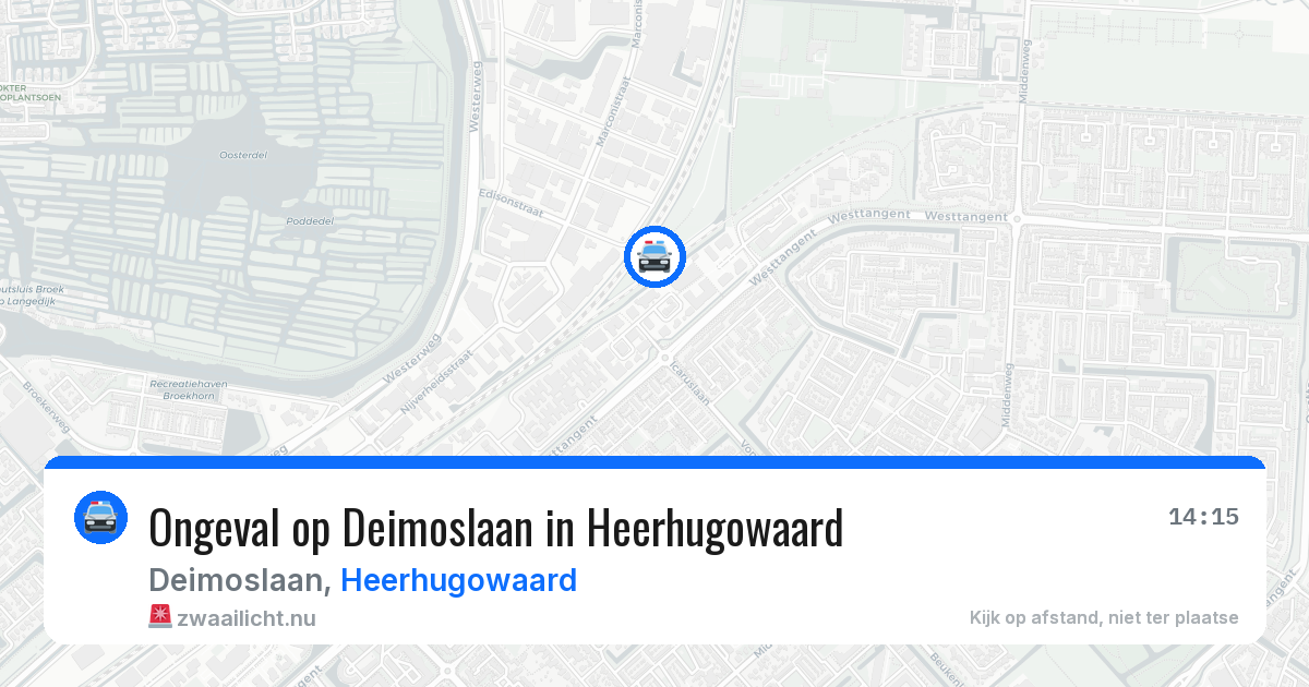Ongeval op Deimoslaan in Heerhugowaard — 18 mei 2026