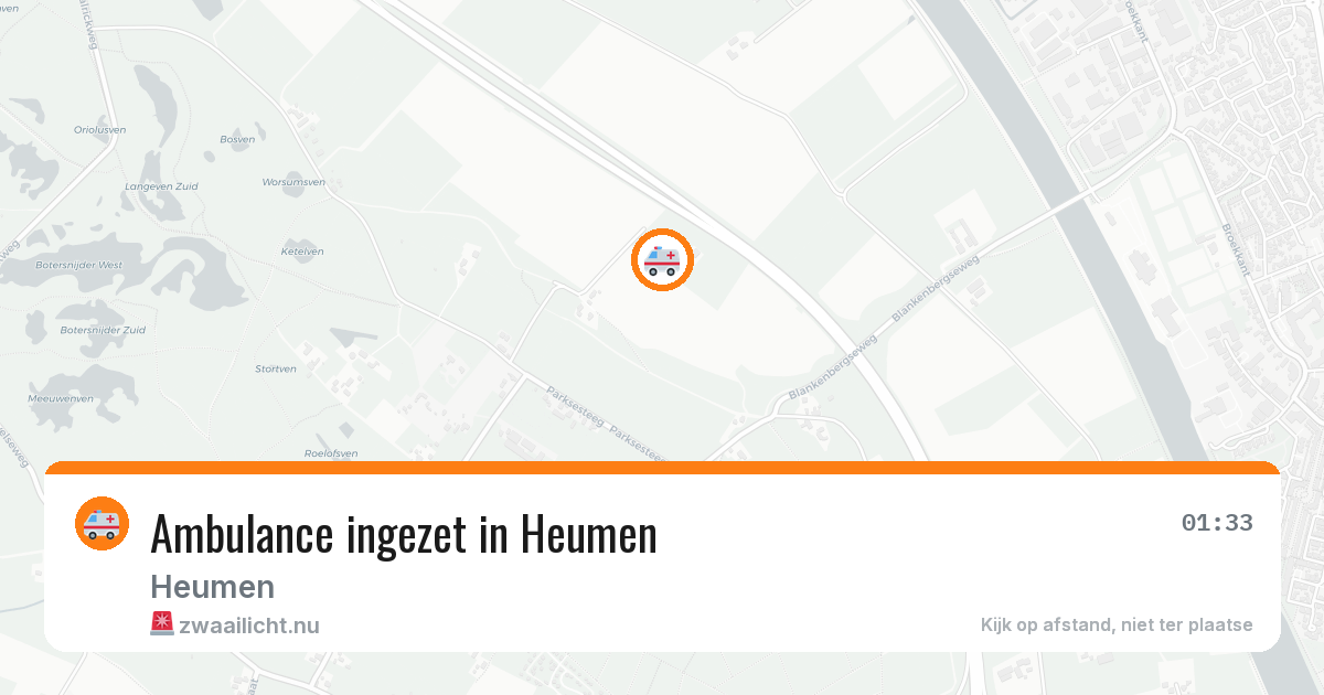 Ambulance ingezet in Heumen — 9 mei 2026