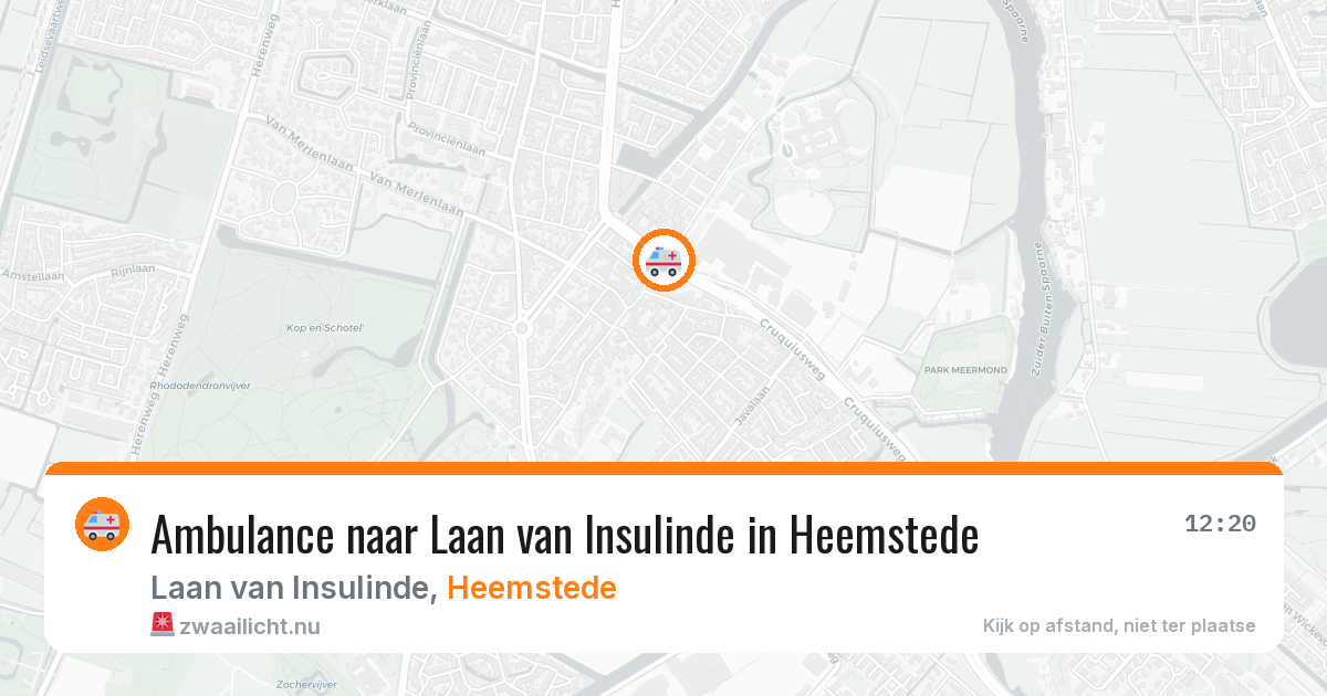 Ambulance naar Laan van Insulinde in Heemstede — 5 jun 2026