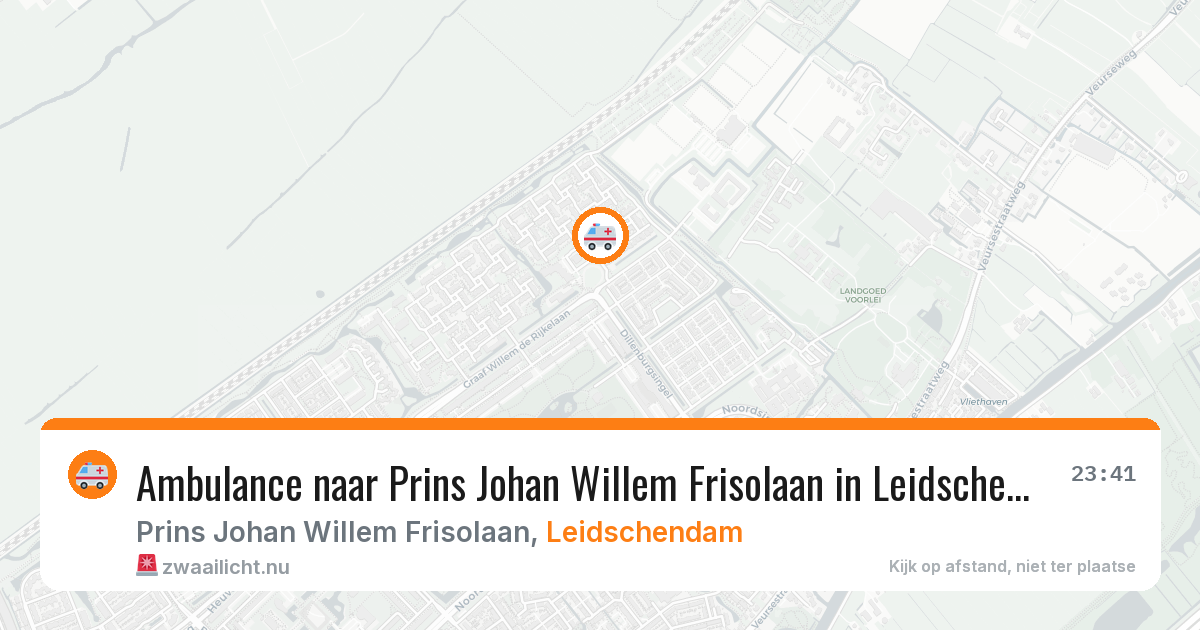 Ambulance naar Prins Johan Willem Frisolaan in Leidschendam — 2 mrt 2026