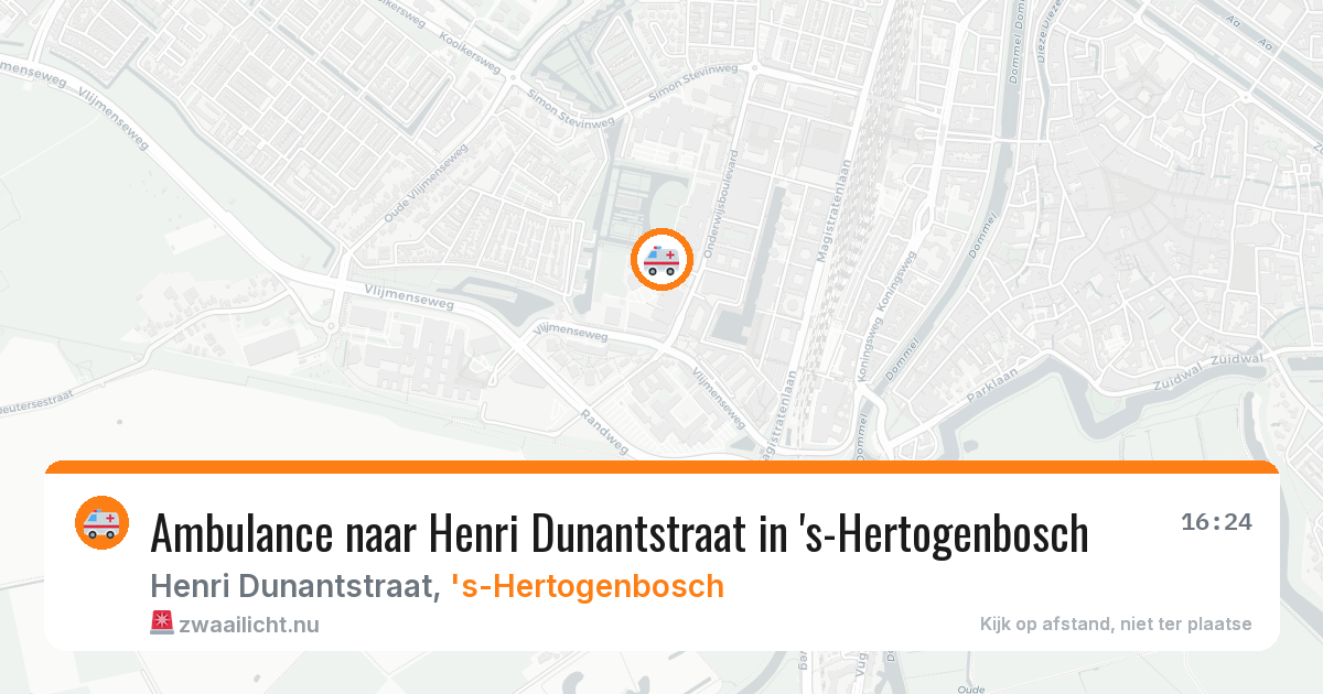 Ambulance naar Henri Dunantstraat in 's-Hertogenbosch — 13 jul 2026