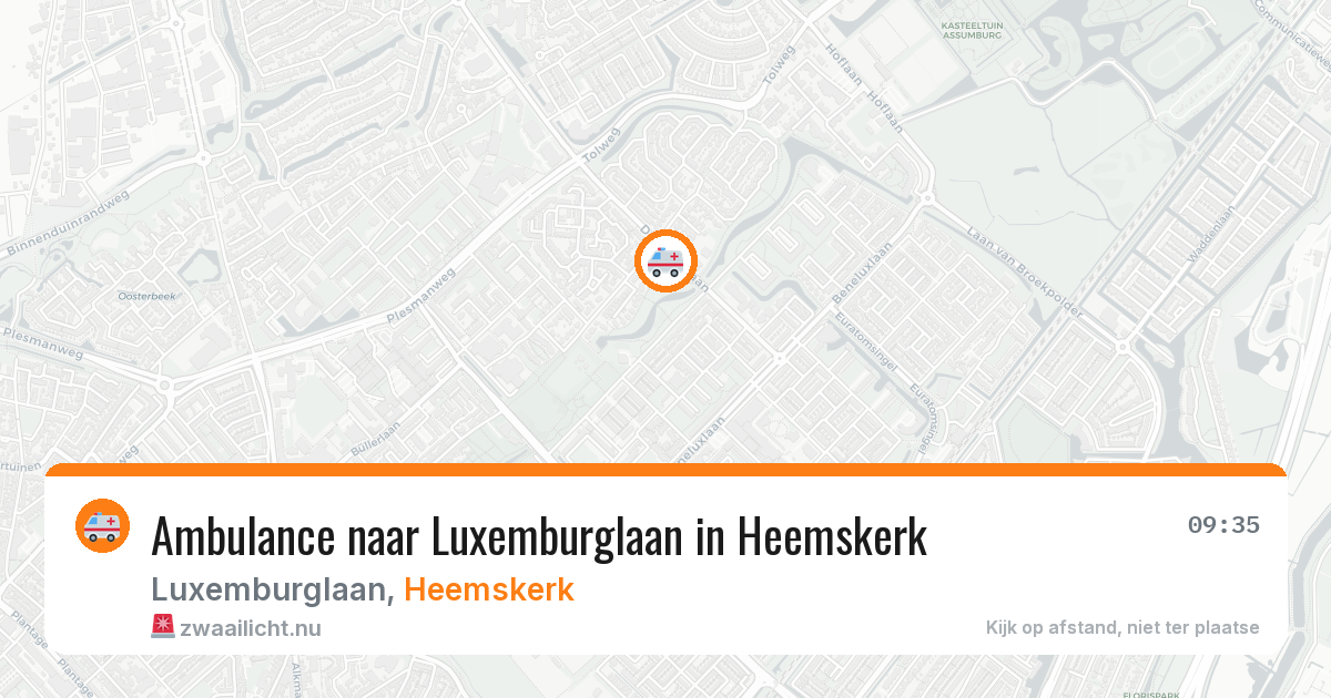 Ambulance naar Luxemburglaan in Heemskerk — 14 jul 2026