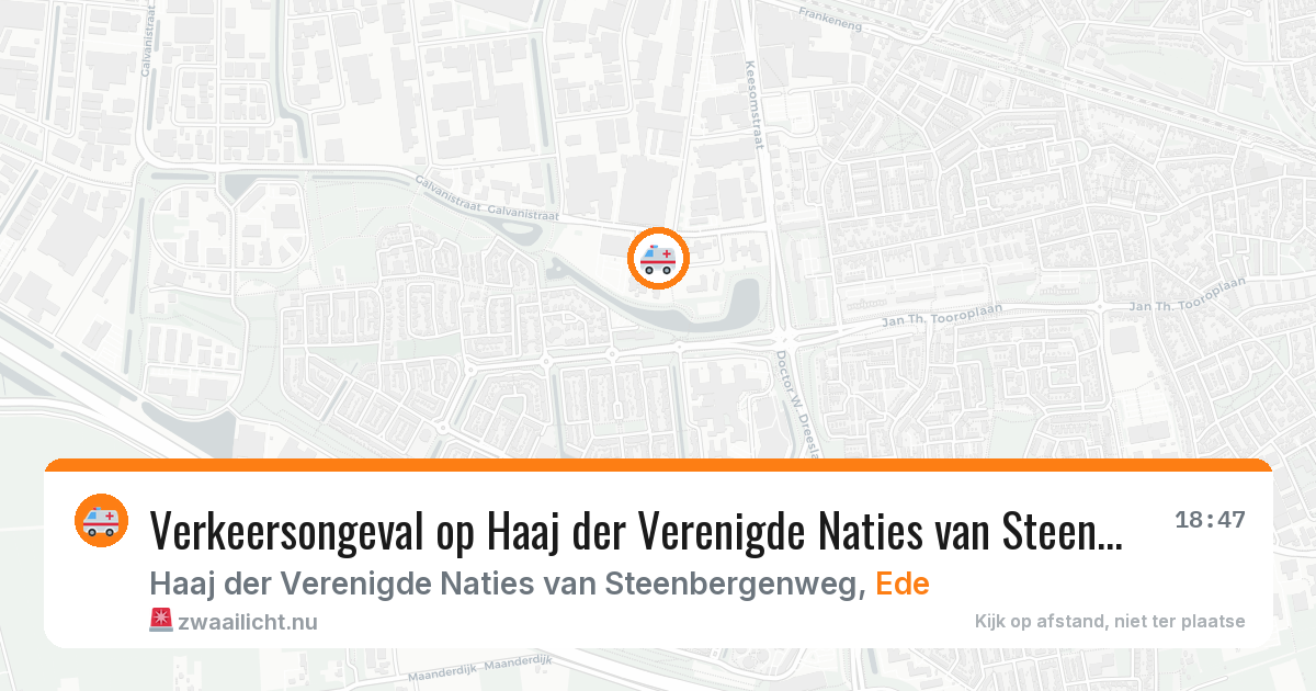 Verkeersongeval op Haaj der Verenigde Naties van Steenbergenweg in Ede — 2 feb 2026