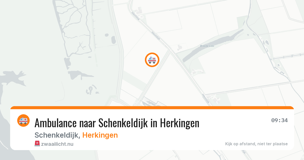 Ambulance naar Schenkeldijk in Herkingen — 25 jul 2026