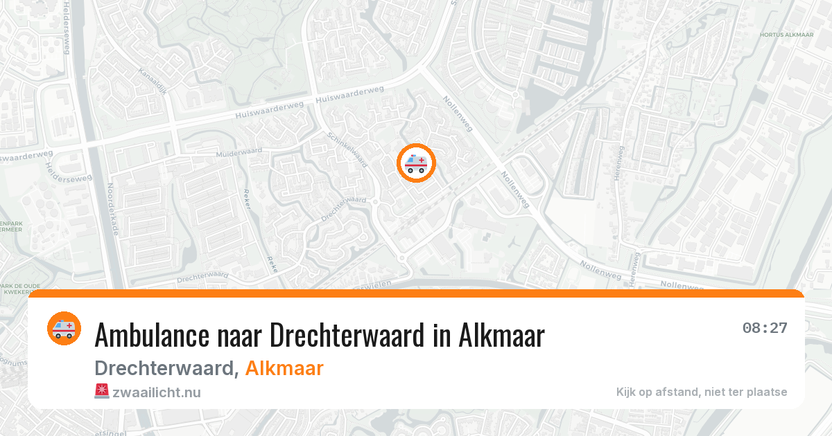 Ambulance naar Drechterwaard in Alkmaar — 12 mei 2026