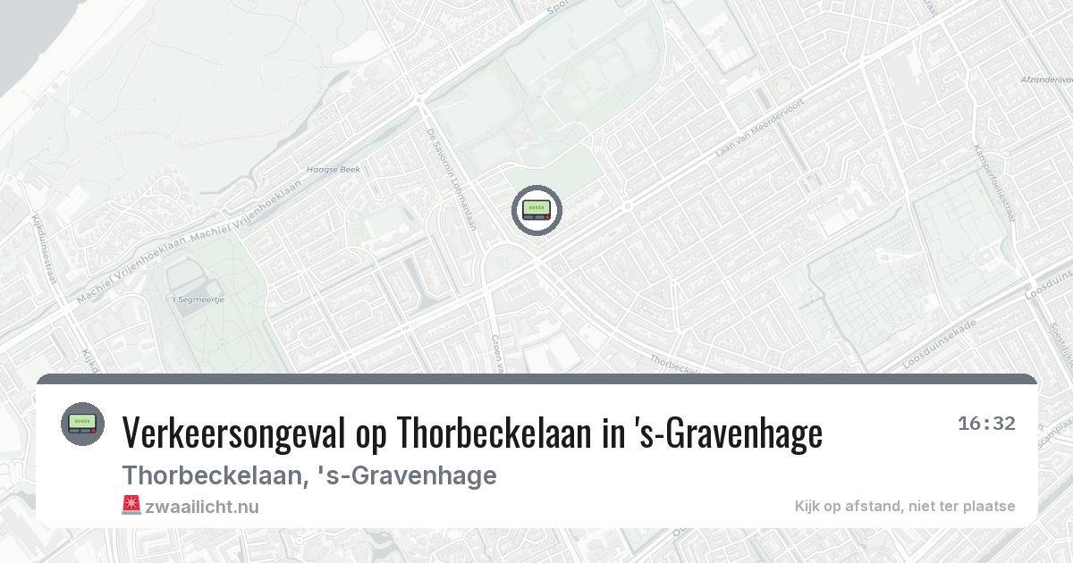 Verkeersongeval op Thorbeckelaan in 's-Gravenhage — 12 feb 2026