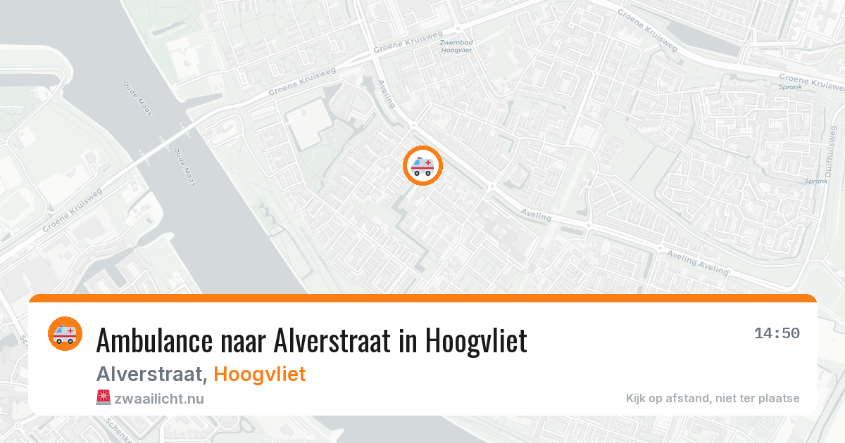 Ambulance naar Alverstraat in Hoogvliet — 19 mrt 2026