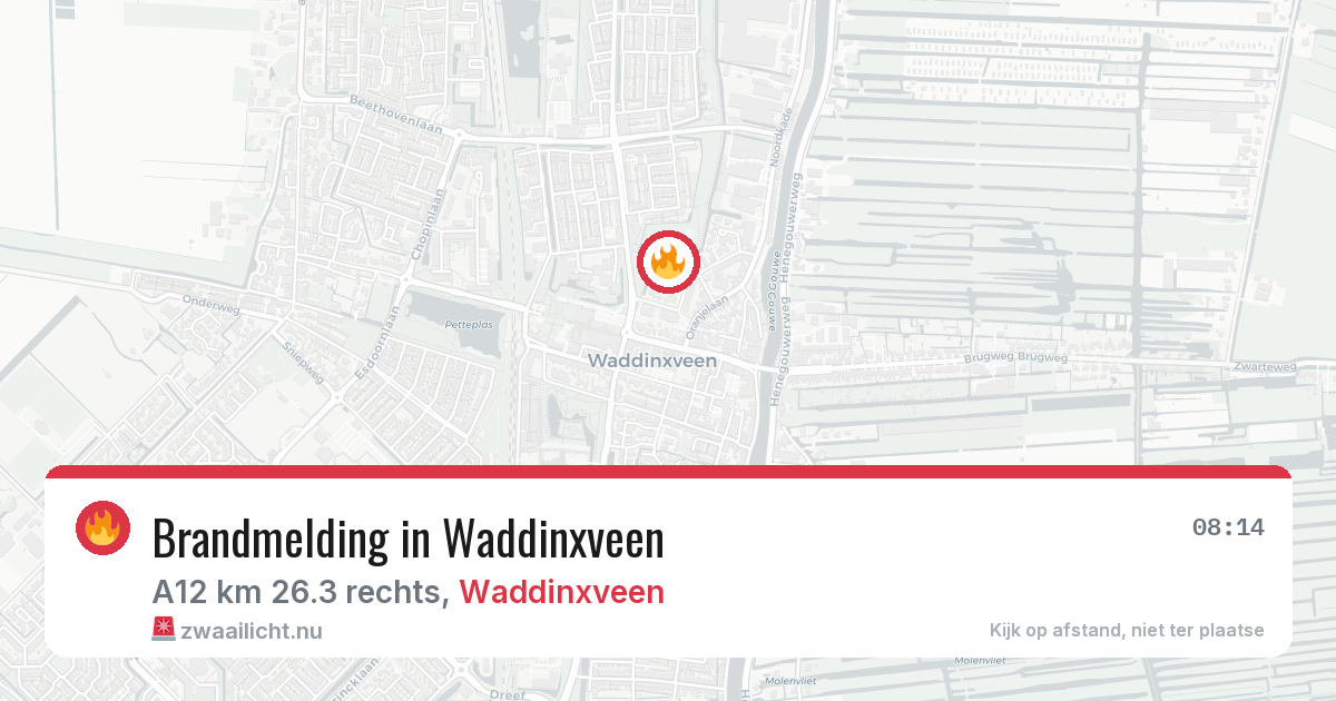 Brandmelding in Waddinxveen — 15 feb 2026