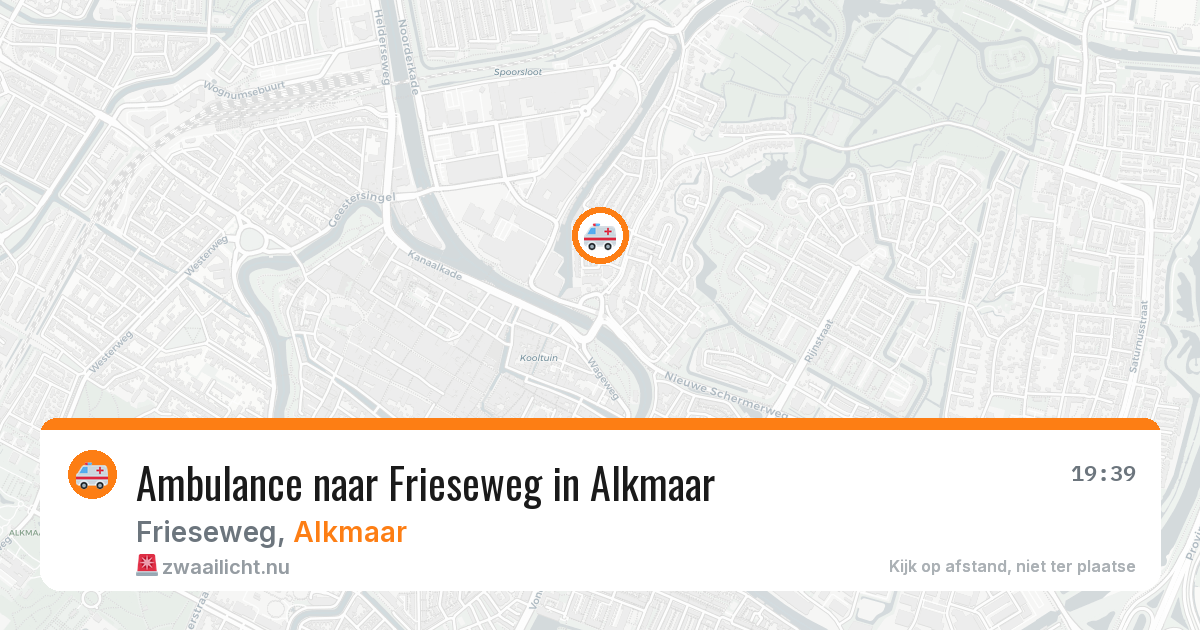 Ambulance naar Frieseweg in Alkmaar — 22 jul 2026