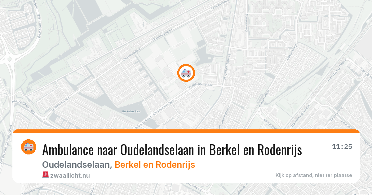 Ambulance naar Oudelandselaan in Berkel en Rodenrijs — 22 mrt 2026