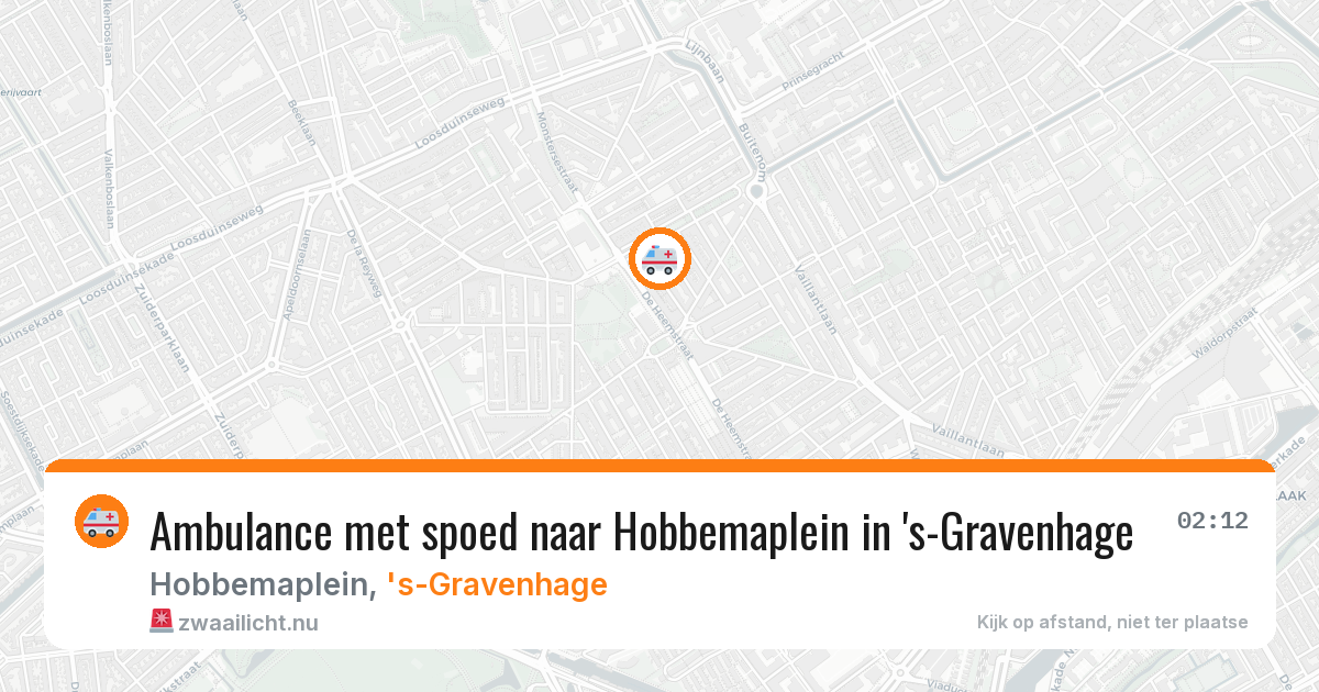 Ambulance met spoed naar Hobbemaplein in 's-Gravenhage — 9 mei 2026