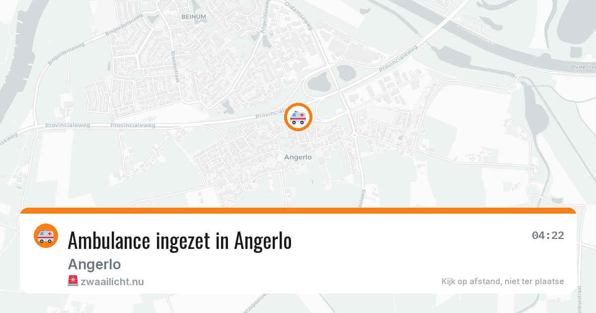 Ambulance ingezet in Angerlo — 17 jul 2026