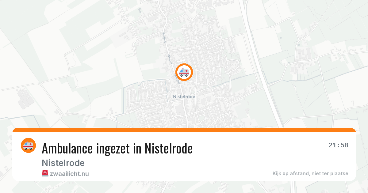 Ambulance ingezet in Nistelrode — 5 apr 2026